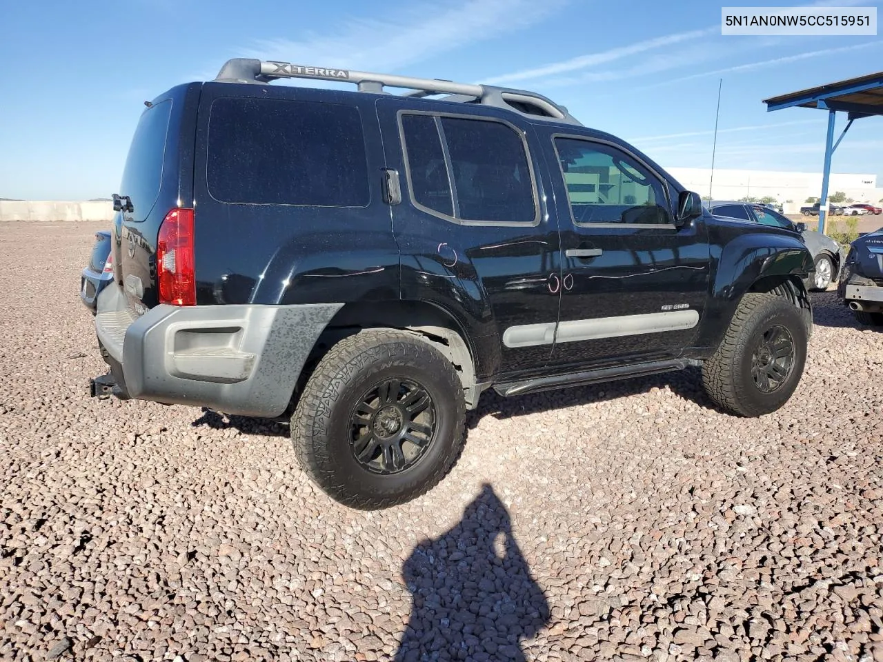 2012 Nissan Xterra Off Road VIN: 5N1AN0NW5CC515951 Lot: 75913234