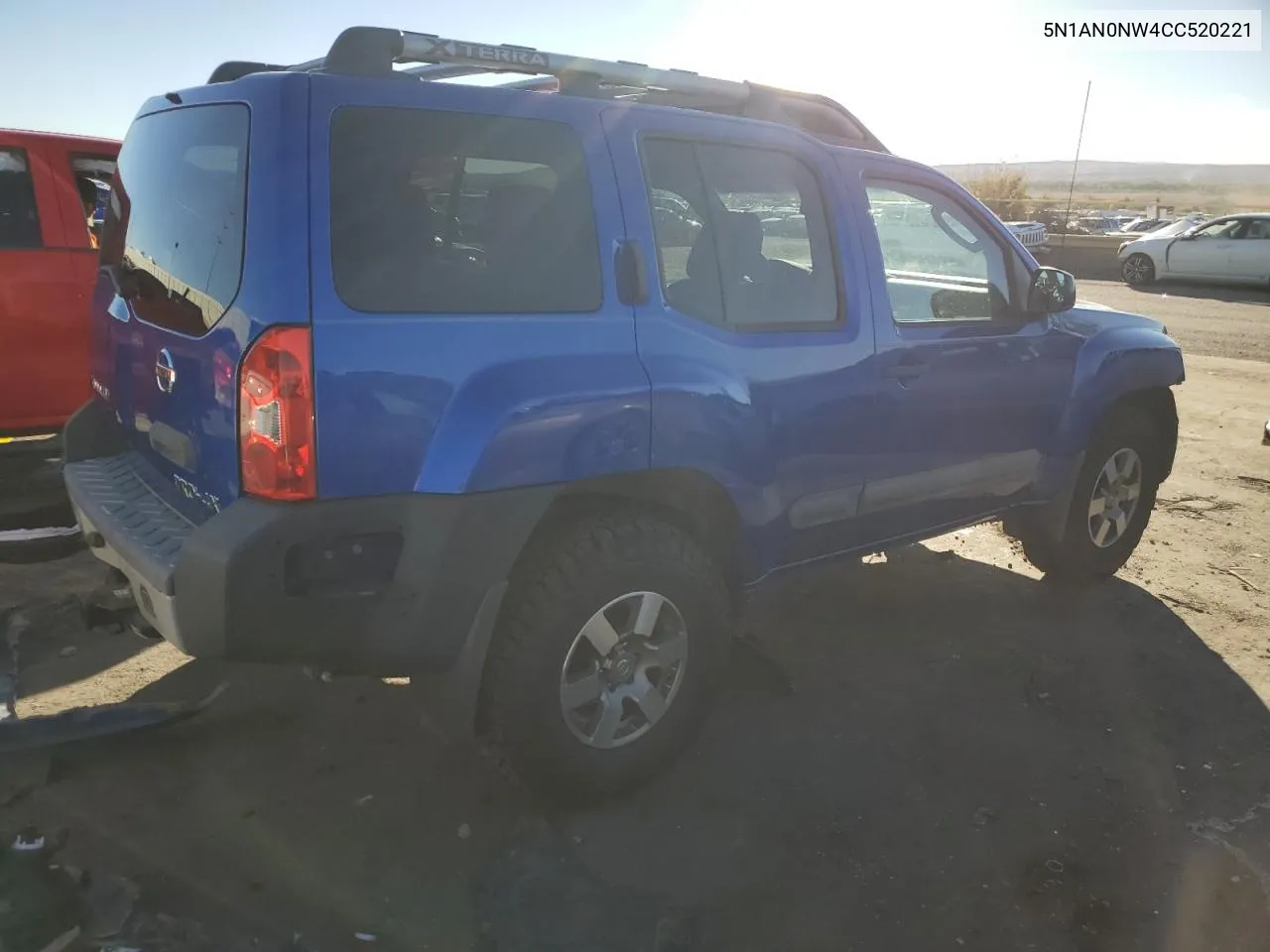 2012 Nissan Xterra Off Road VIN: 5N1AN0NW4CC520221 Lot: 77386344