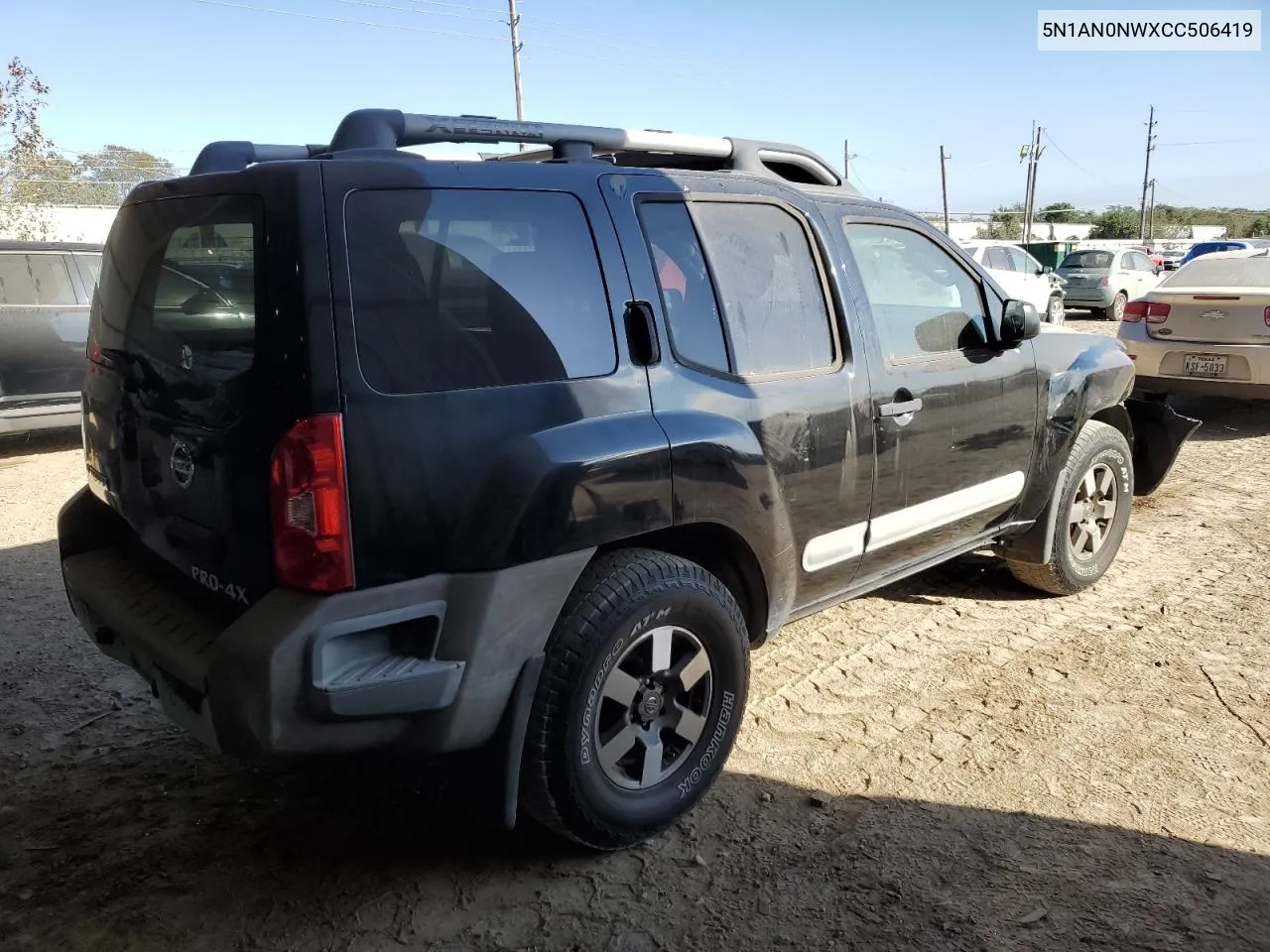 2012 Nissan Xterra Off Road VIN: 5N1AN0NWXCC506419 Lot: 77597144