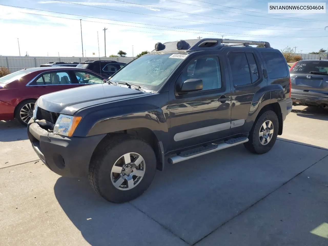 2012 Nissan Xterra Off Road VIN: 5N1AN0NW6CC504604 Lot: 80049934