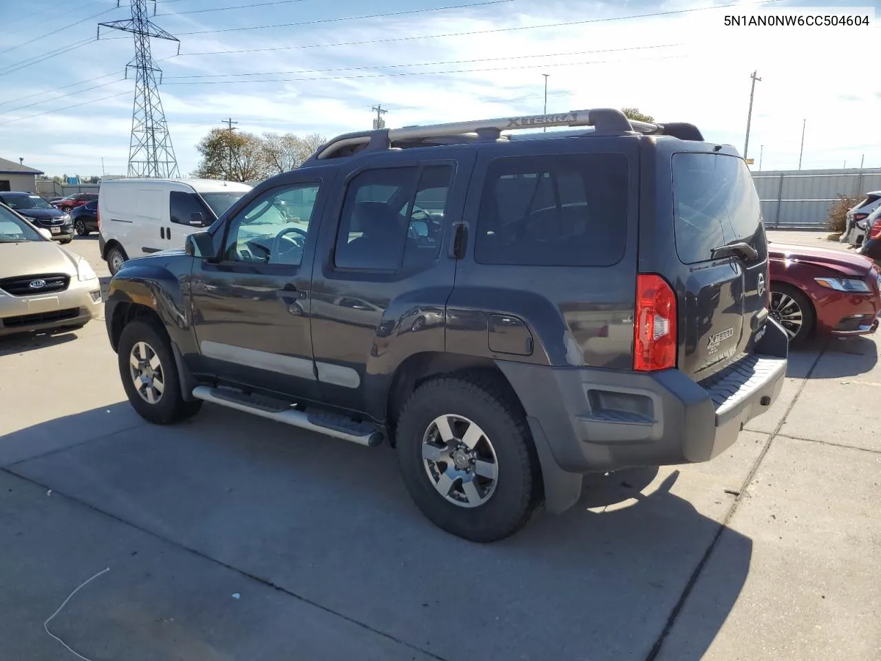 2012 Nissan Xterra Off Road VIN: 5N1AN0NW6CC504604 Lot: 80049934