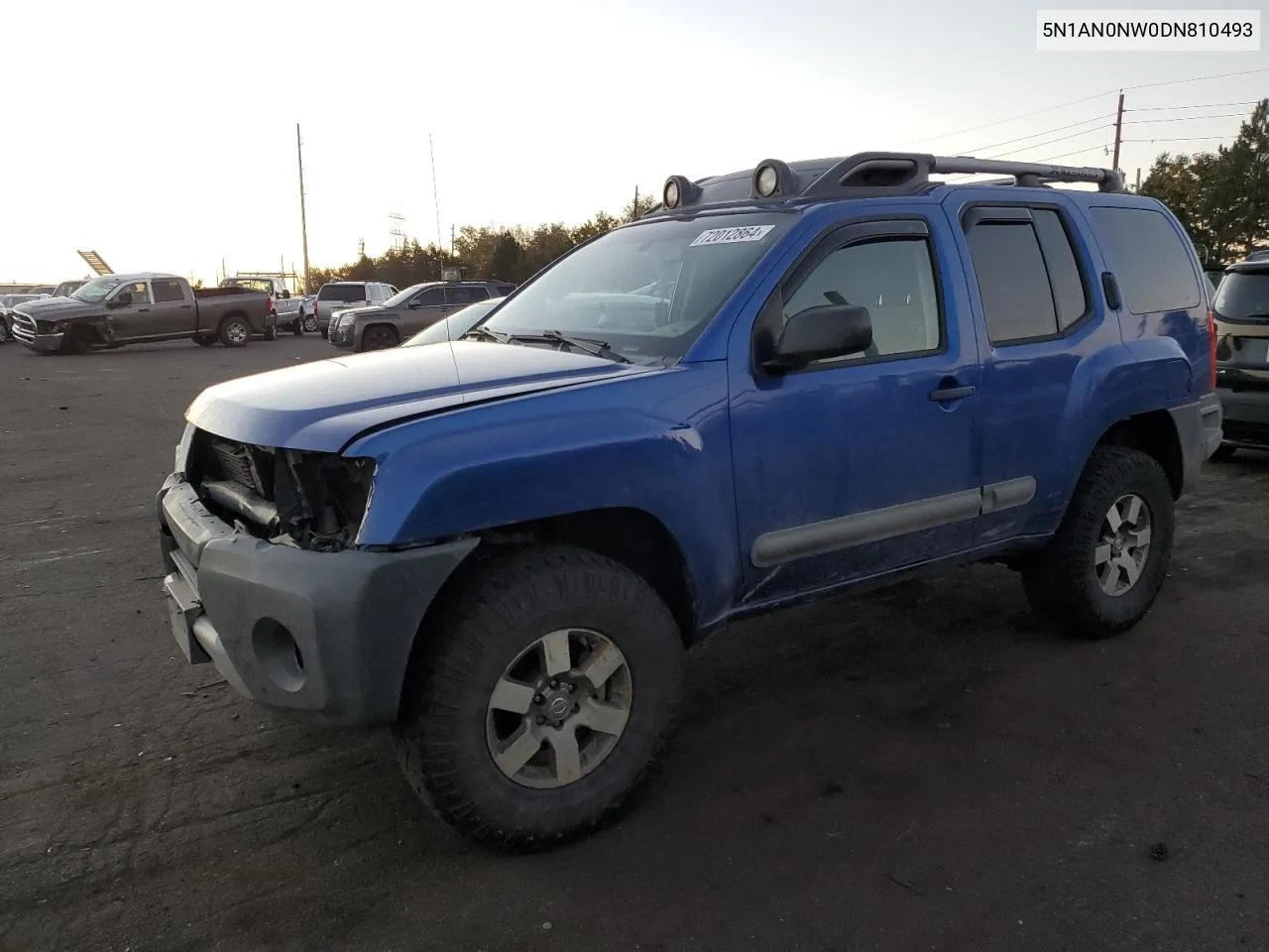 2013 Nissan Xterra X VIN: 5N1AN0NW0DN810493 Lot: 72012864