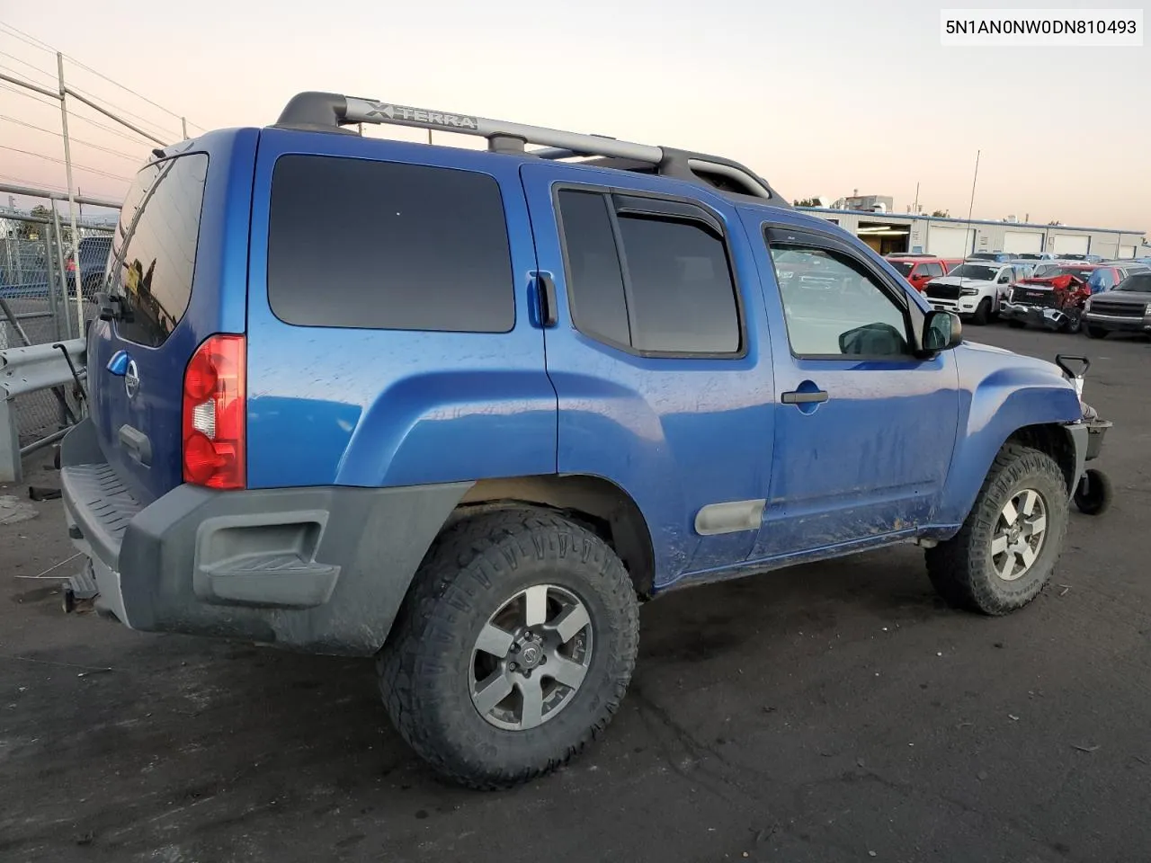 2013 Nissan Xterra X VIN: 5N1AN0NW0DN810493 Lot: 72012864