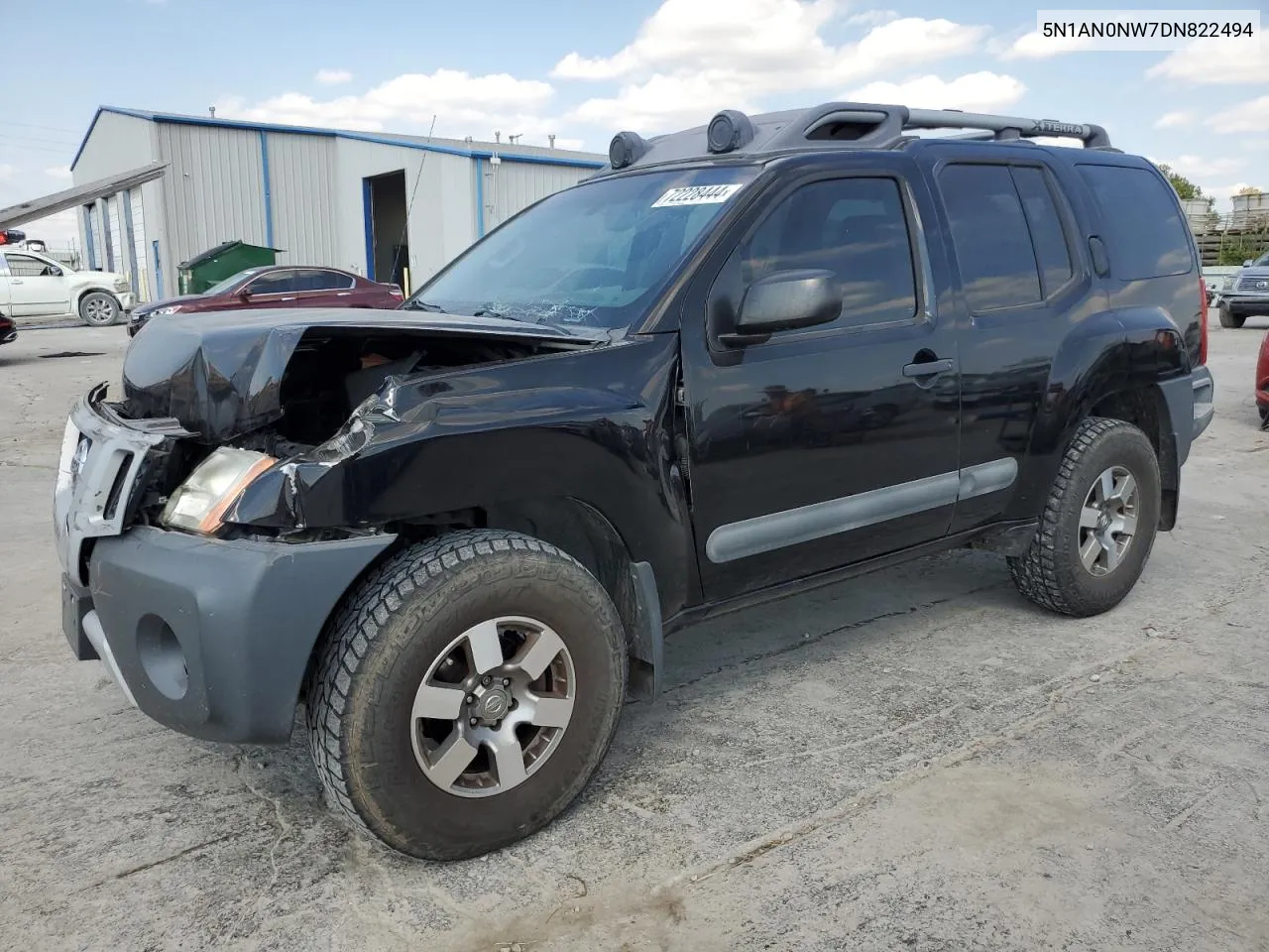 2013 Nissan Xterra X VIN: 5N1AN0NW7DN822494 Lot: 72228444