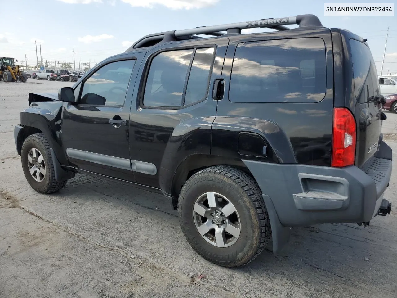 2013 Nissan Xterra X VIN: 5N1AN0NW7DN822494 Lot: 72228444