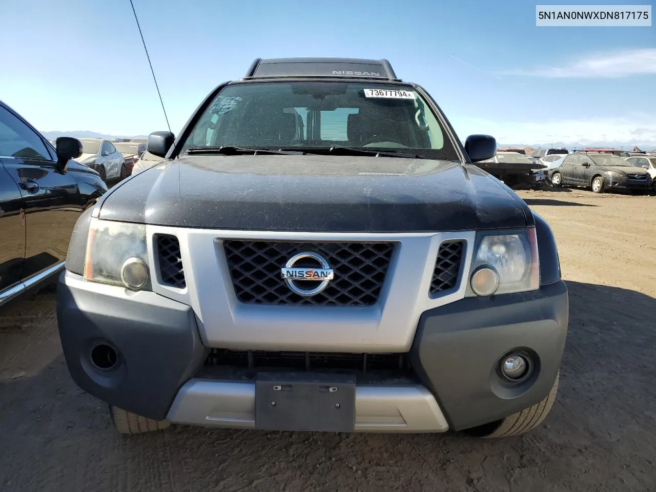 2013 Nissan Xterra X VIN: 5N1AN0NWXDN817175 Lot: 73677794