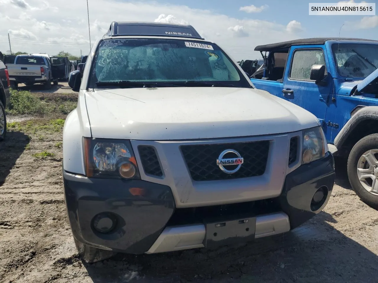 2013 Nissan Xterra X VIN: 5N1AN0NU4DN815615 Lot: 74511074