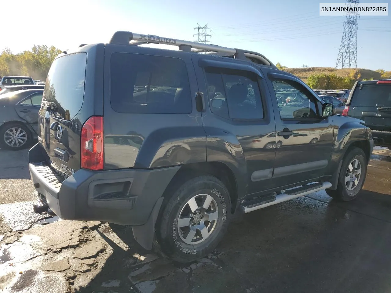 2013 Nissan Xterra X VIN: 5N1AN0NW0DN822885 Lot: 76034704