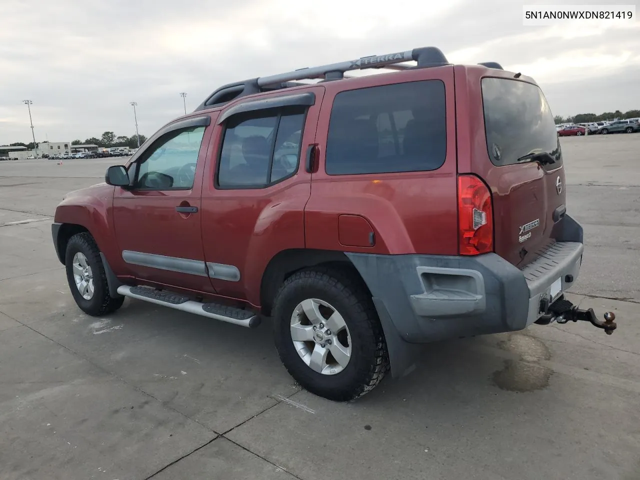 2013 Nissan Xterra X VIN: 5N1AN0NWXDN821419 Lot: 76546584