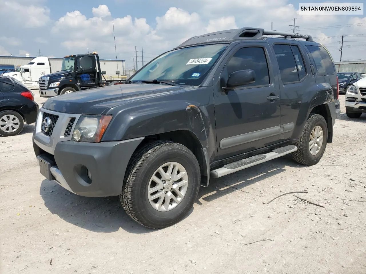 2014 Nissan Xterra X VIN: 5N1AN0NW0EN809894 Lot: 58454934