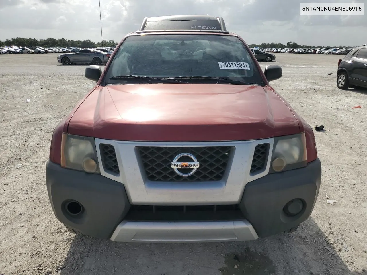 2014 Nissan Xterra X VIN: 5N1AN0NU4EN806916 Lot: 70311594