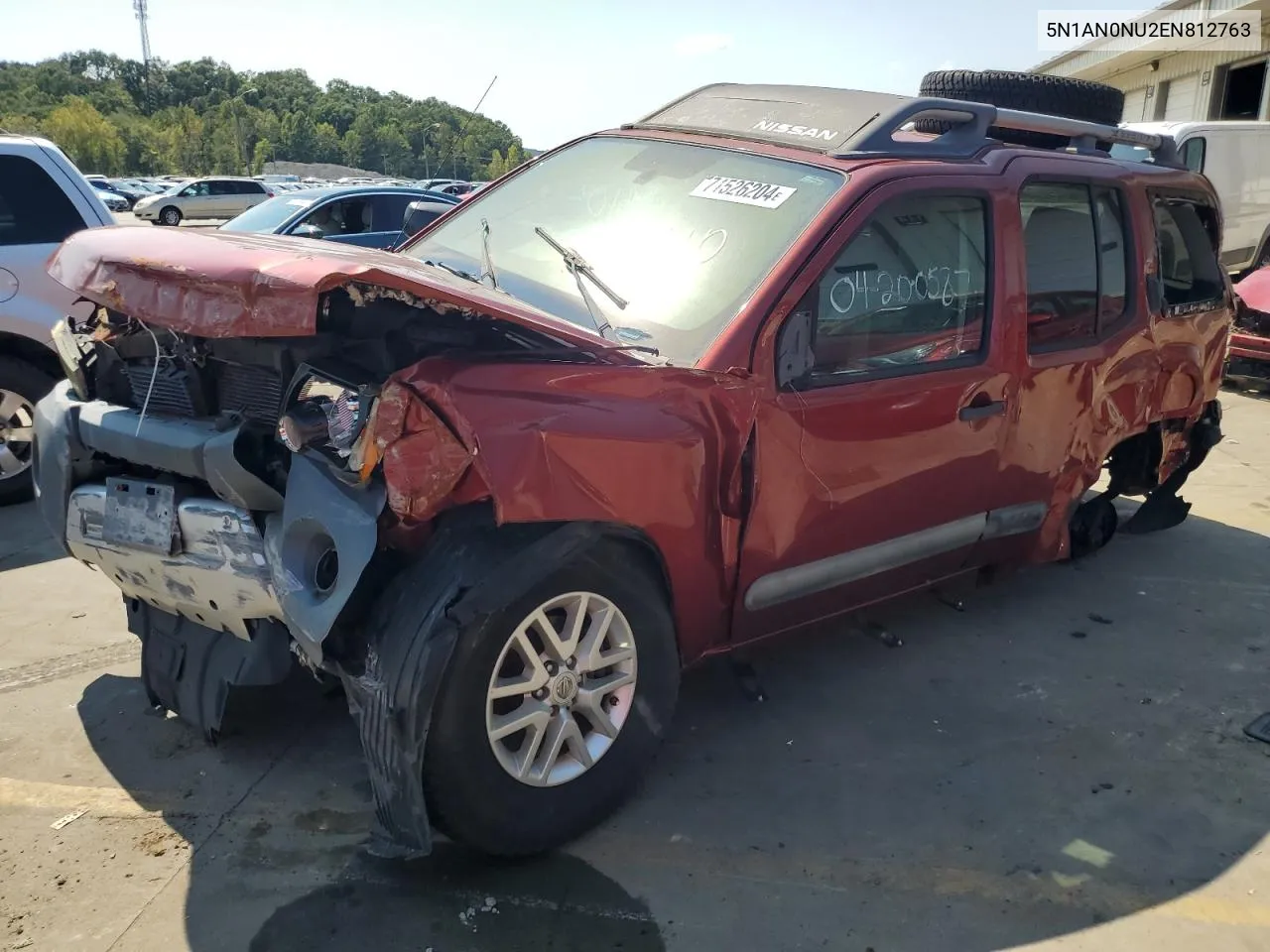 2014 Nissan Xterra X VIN: 5N1AN0NU2EN812763 Lot: 71526204