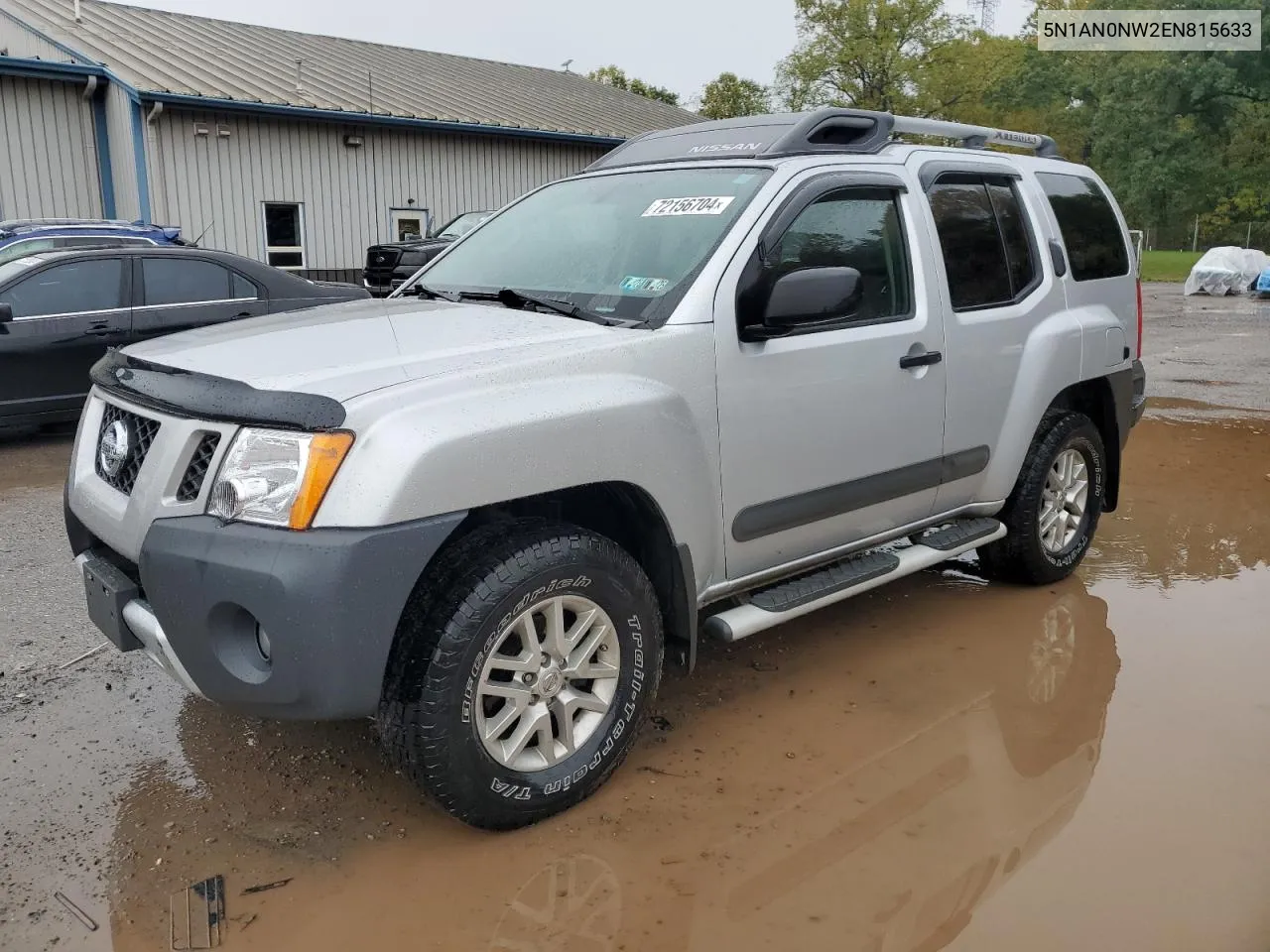 2014 Nissan Xterra X VIN: 5N1AN0NW2EN815633 Lot: 72156704