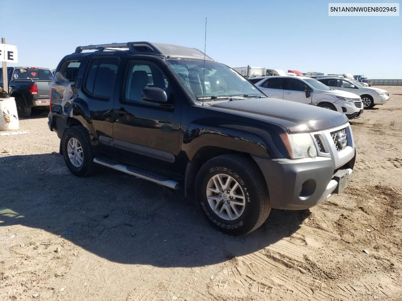 2014 Nissan Xterra X VIN: 5N1AN0NW0EN802945 Lot: 73082464