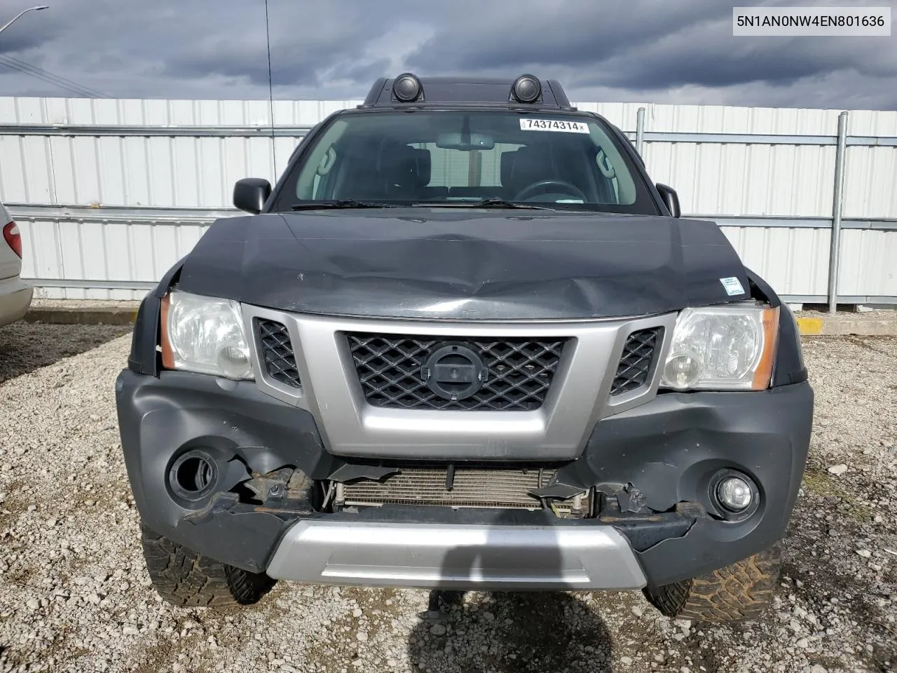 2014 Nissan Xterra X VIN: 5N1AN0NW4EN801636 Lot: 74374314