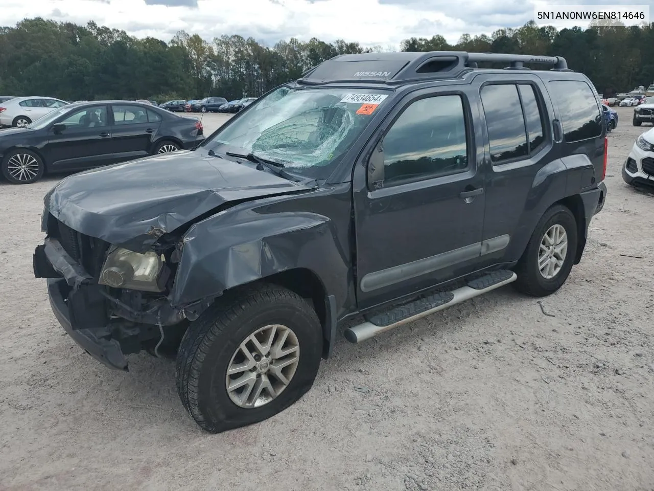 2014 Nissan Xterra X VIN: 5N1AN0NW6EN814646 Lot: 74934654