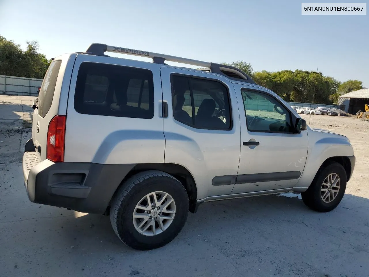 2014 Nissan Xterra X VIN: 5N1AN0NU1EN800667 Lot: 75257124