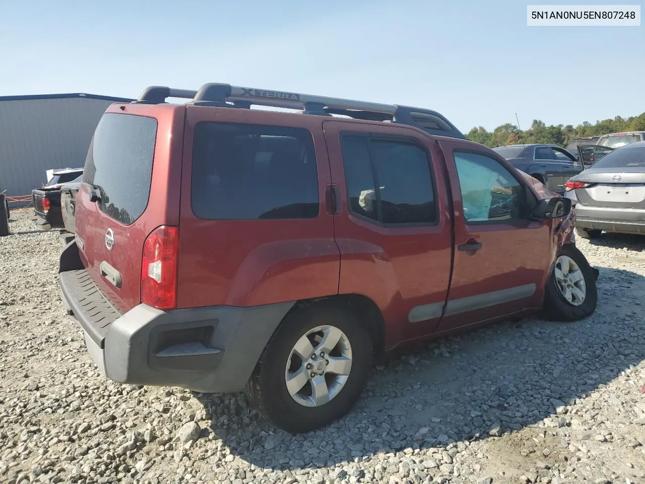 2014 Nissan Xterra X VIN: 5N1AN0NU5EN807248 Lot: 76174934