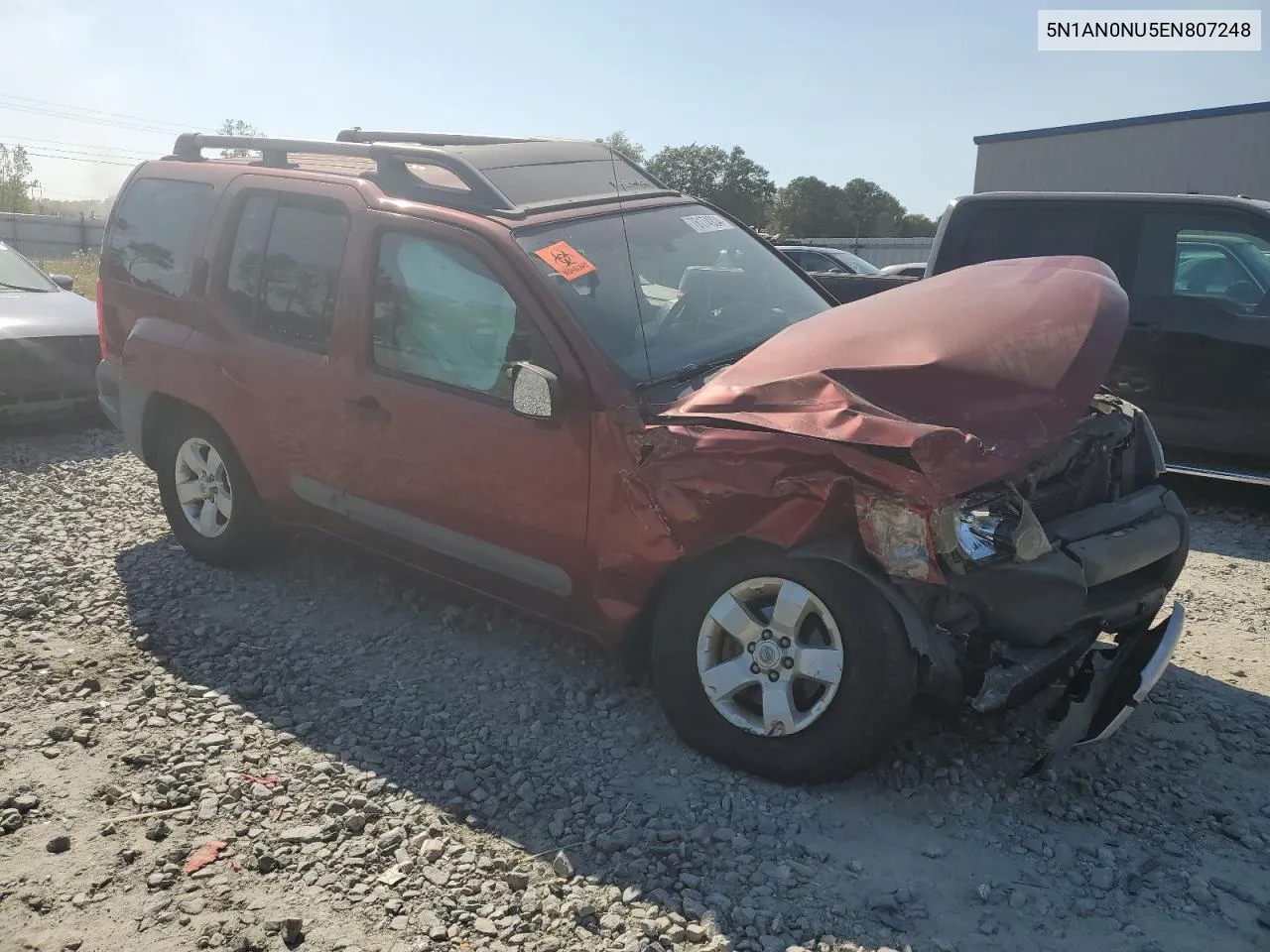 2014 Nissan Xterra X VIN: 5N1AN0NU5EN807248 Lot: 76174934