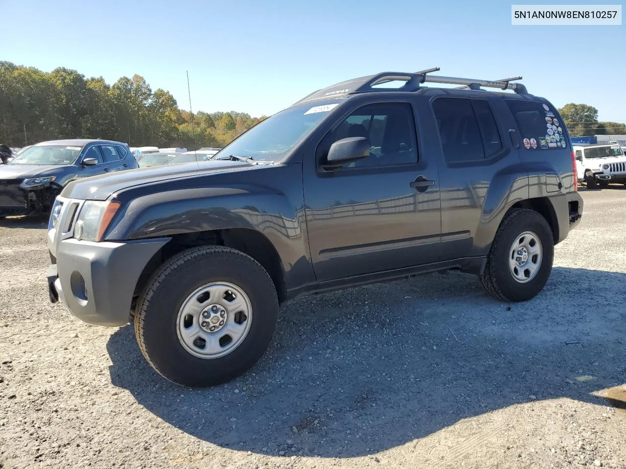 2014 Nissan Xterra X VIN: 5N1AN0NW8EN810257 Lot: 77469854