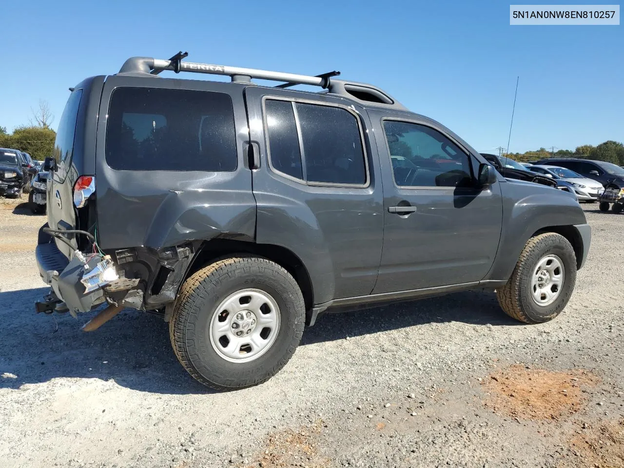 2014 Nissan Xterra X VIN: 5N1AN0NW8EN810257 Lot: 77469854