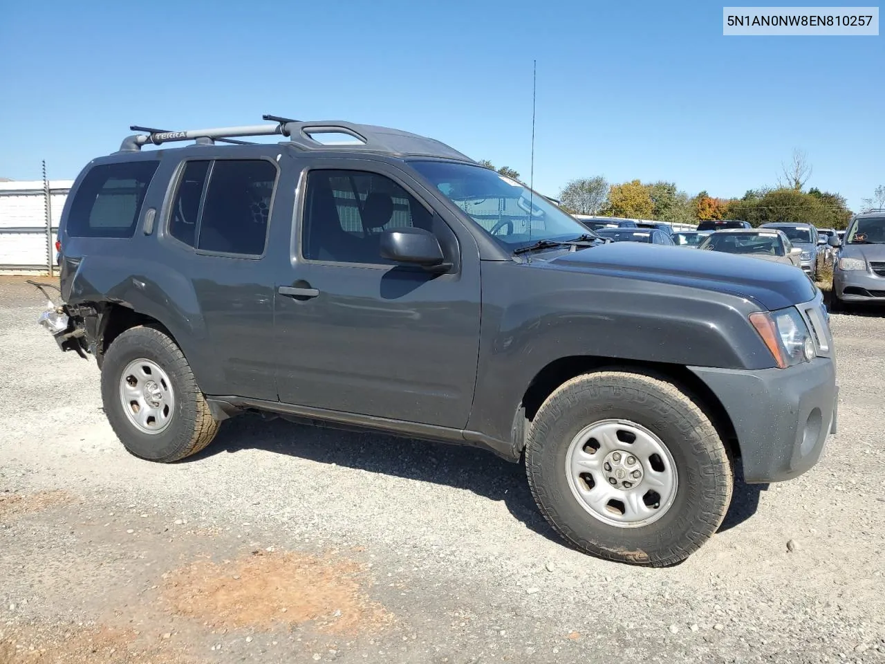 2014 Nissan Xterra X VIN: 5N1AN0NW8EN810257 Lot: 77469854