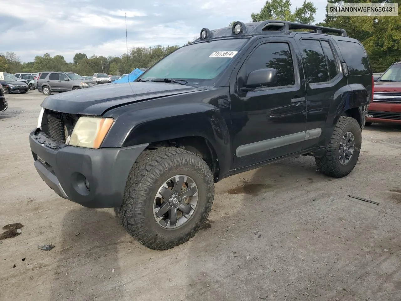 2015 Nissan Xterra X VIN: 5N1AN0NW6FN650431 Lot: 71975974