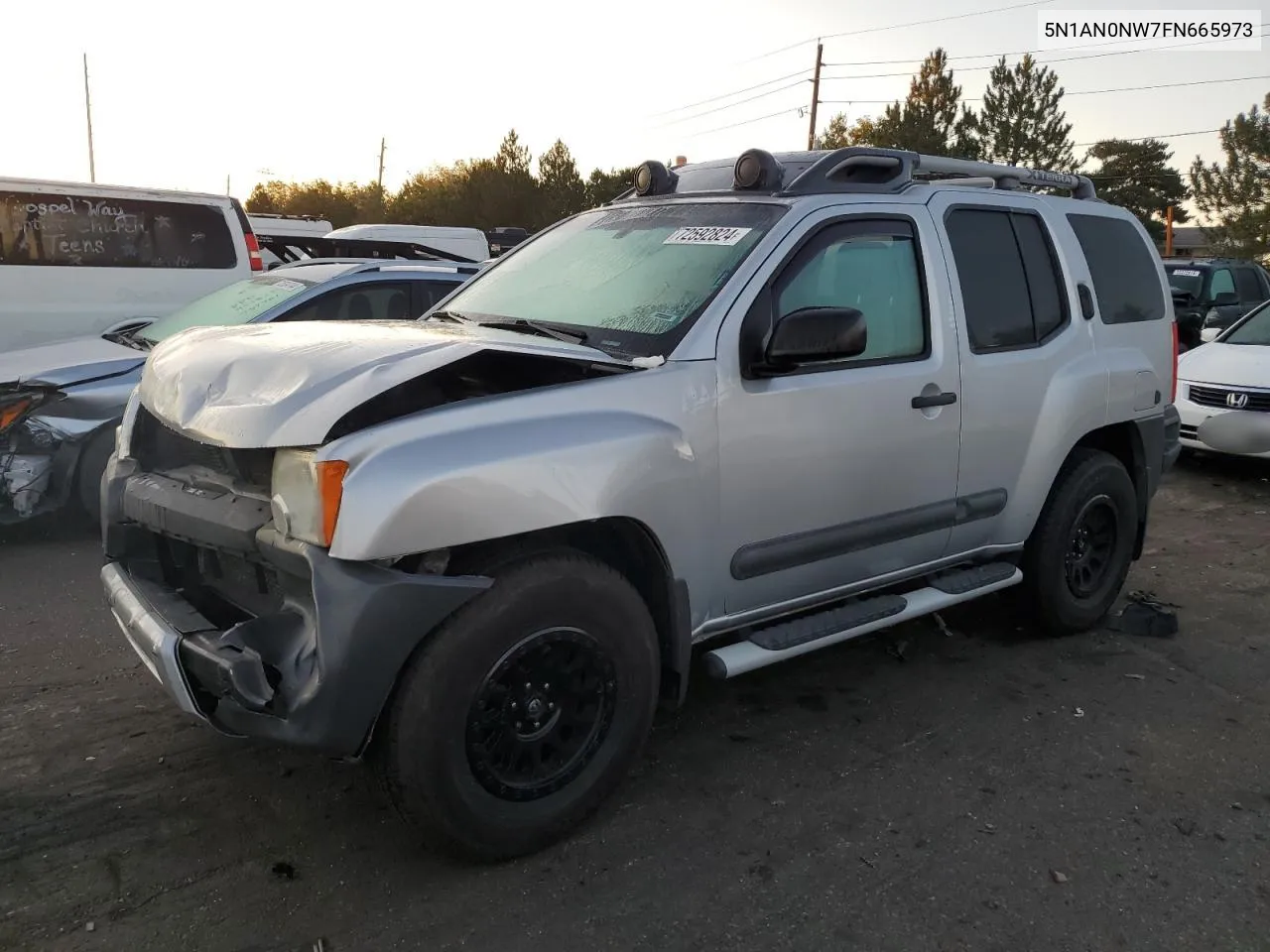 2015 Nissan Xterra X VIN: 5N1AN0NW7FN665973 Lot: 72592824