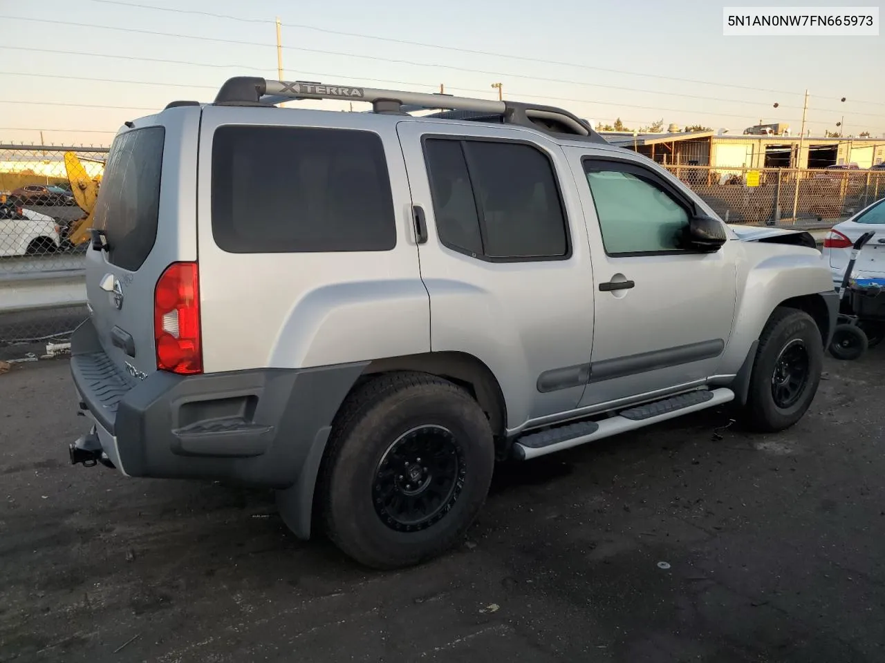 2015 Nissan Xterra X VIN: 5N1AN0NW7FN665973 Lot: 72592824