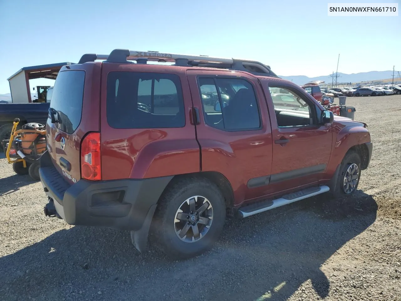 2015 Nissan Xterra X VIN: 5N1AN0NWXFN661710 Lot: 72945014