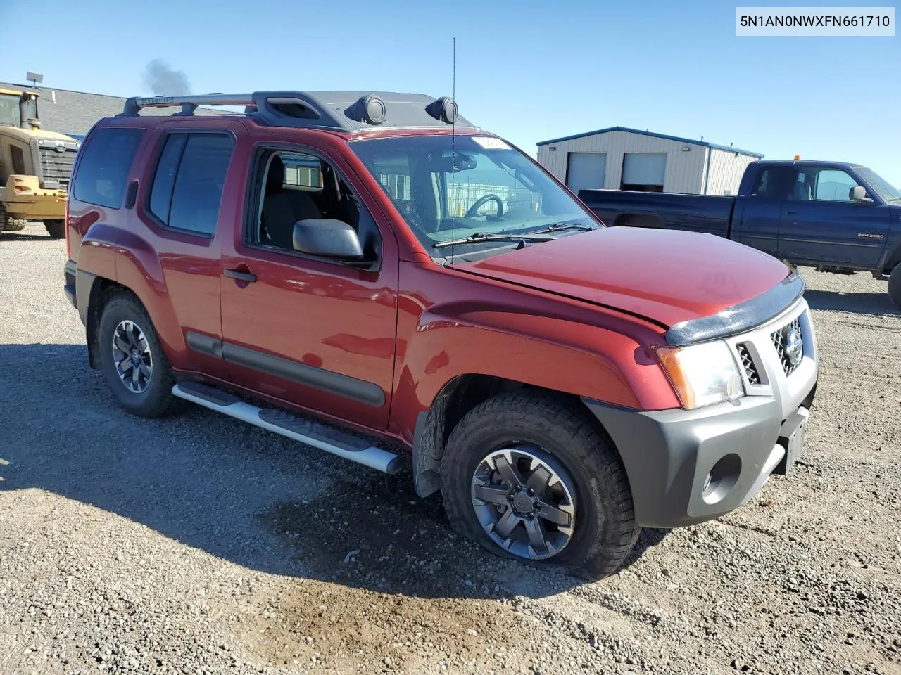 2015 Nissan Xterra X VIN: 5N1AN0NWXFN661710 Lot: 72945014