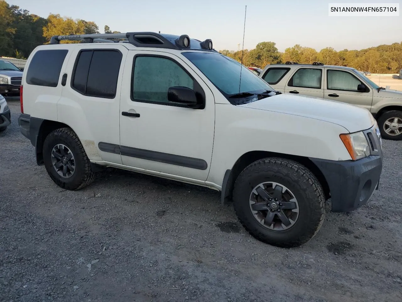 2015 Nissan Xterra X VIN: 5N1AN0NW4FN657104 Lot: 73738164