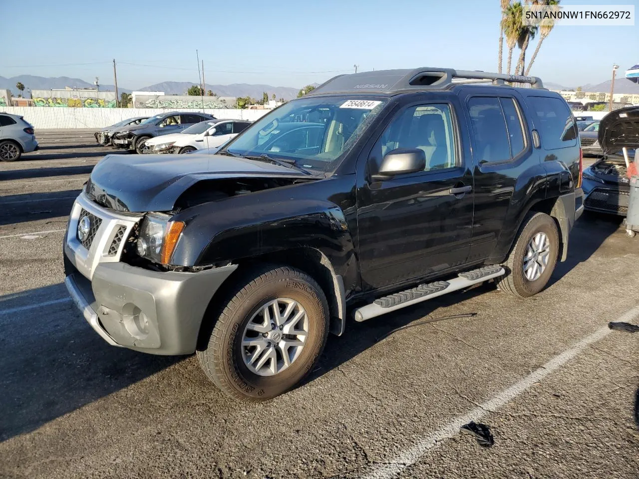 2015 Nissan Xterra X VIN: 5N1AN0NW1FN662972 Lot: 75548614