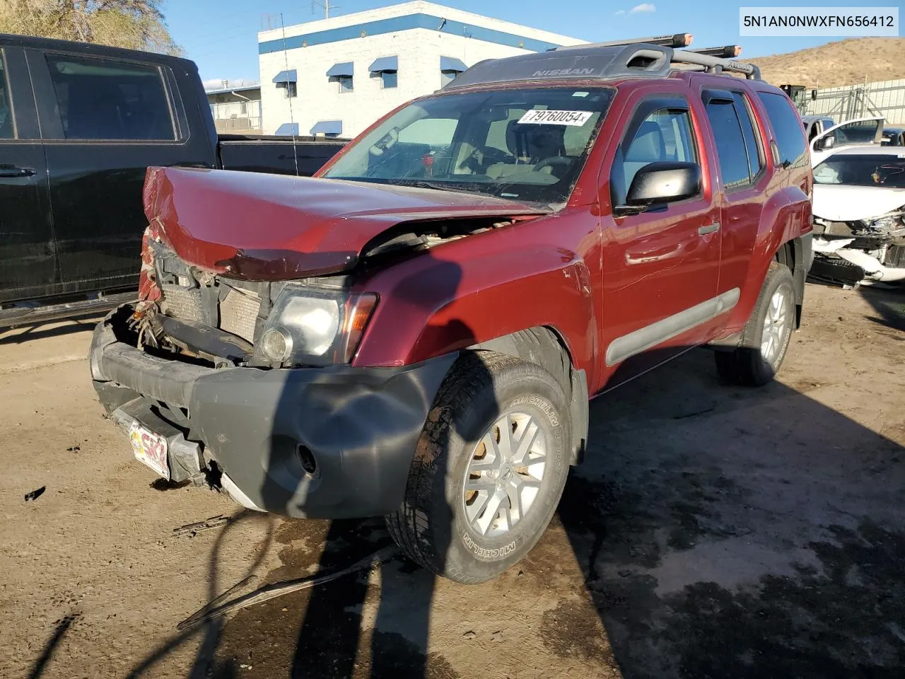 2015 Nissan Xterra X VIN: 5N1AN0NWXFN656412 Lot: 79760054