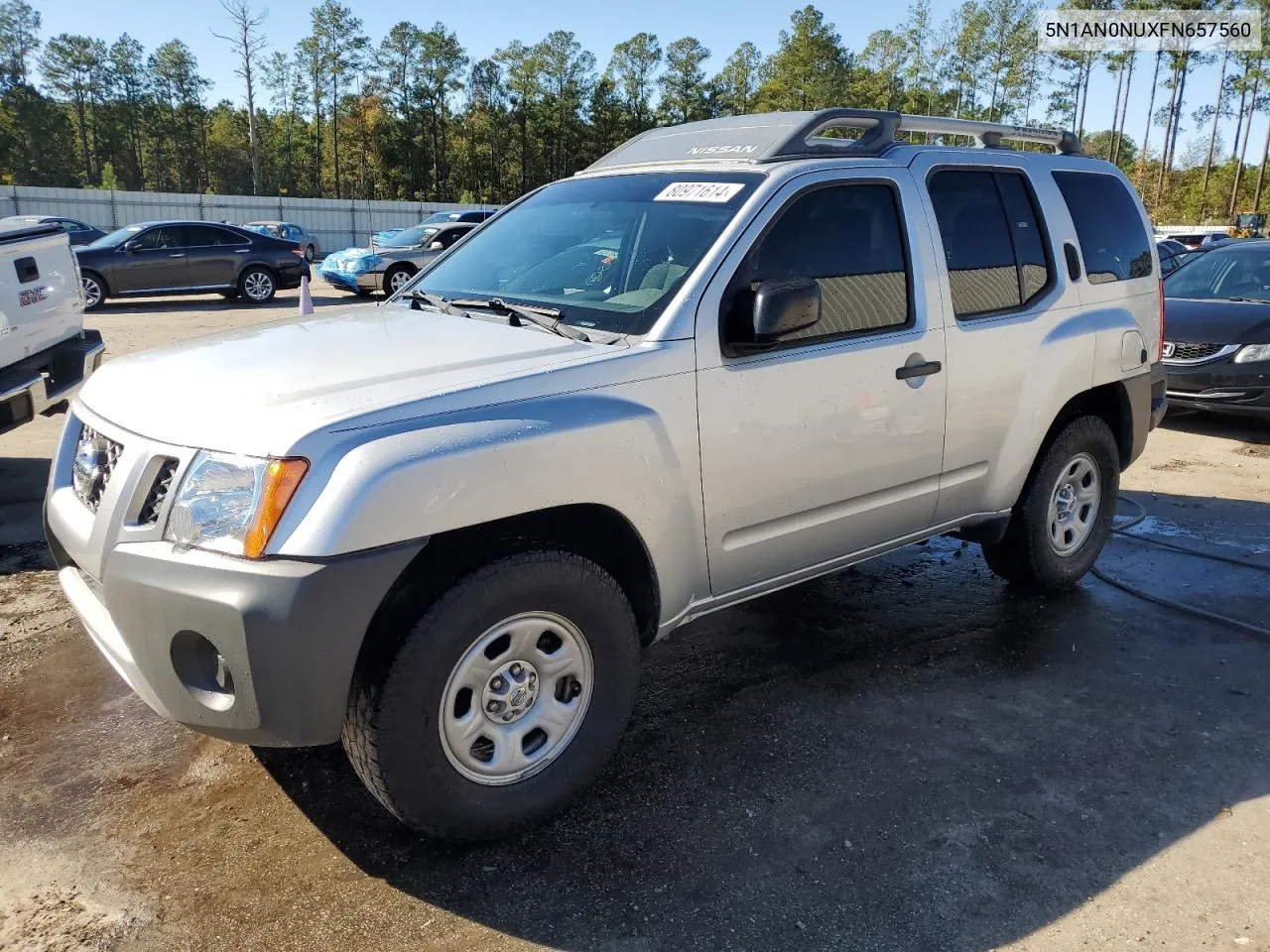 2015 Nissan Xterra X VIN: 5N1AN0NUXFN657560 Lot: 80971614