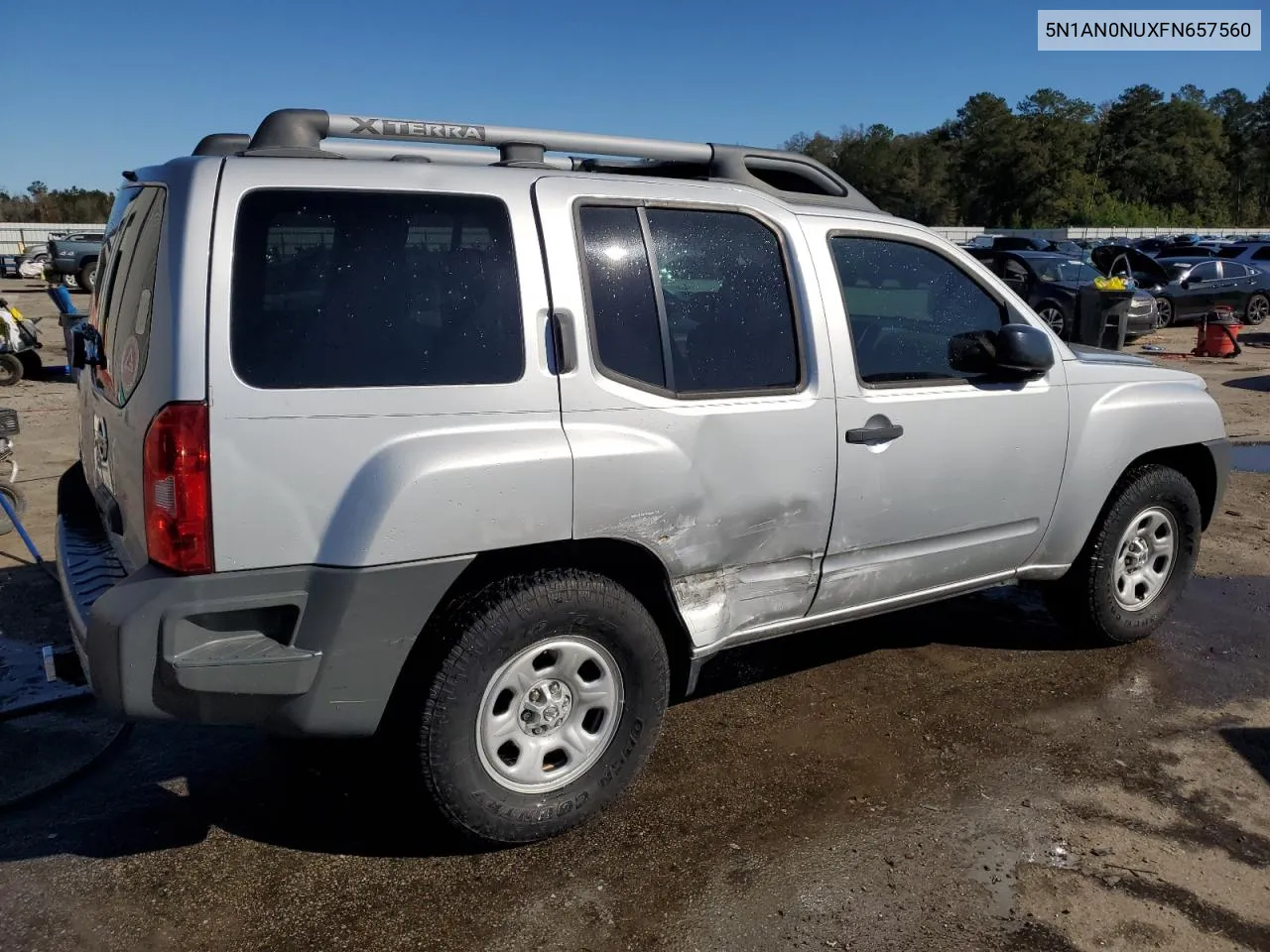 2015 Nissan Xterra X VIN: 5N1AN0NUXFN657560 Lot: 80971614