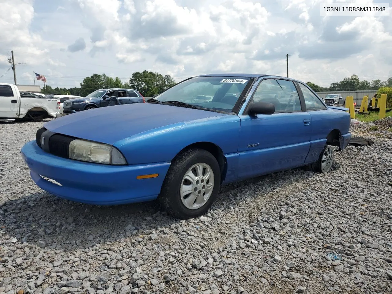 1995 Oldsmobile Achieva S VIN: 1G3NL15D8SM315848 Lot: 64770804