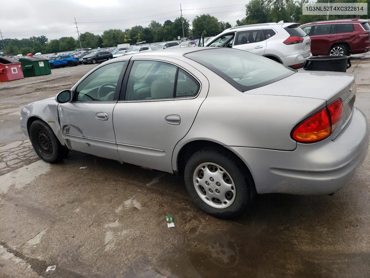 1999 Oldsmobile Alero Gl VIN: 1G3NL52T4XC322814 Lot: 67385204