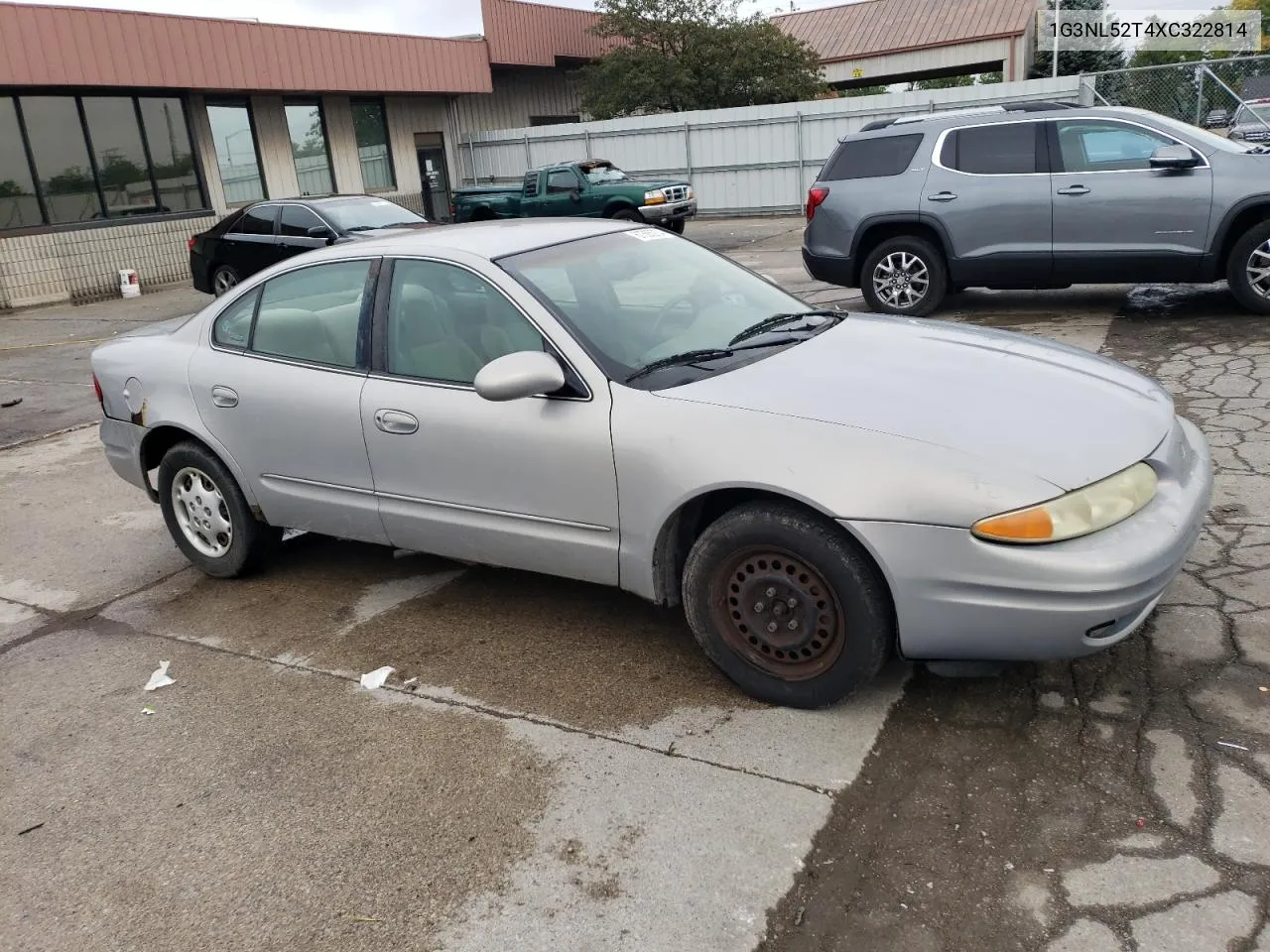 1999 Oldsmobile Alero Gl VIN: 1G3NL52T4XC322814 Lot: 67385204