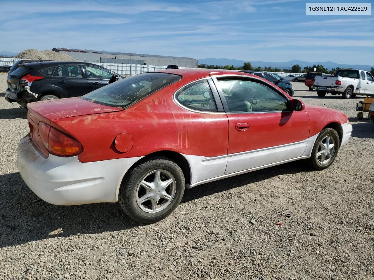 1999 Oldsmobile Alero Gl VIN: 1G3NL12T1XC422829 Lot: 70723734