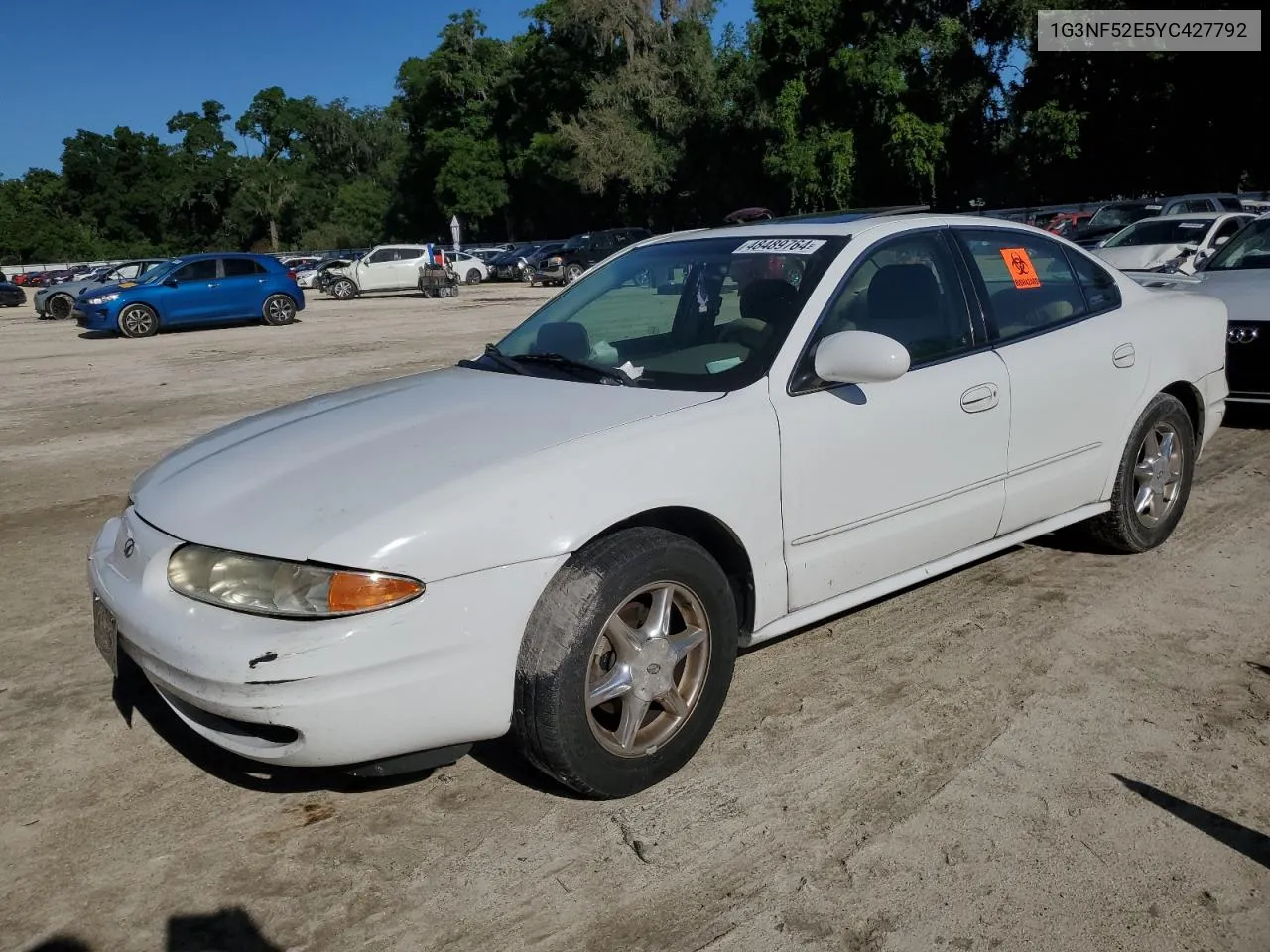 2000 Oldsmobile Alero Gls VIN: 1G3NF52E5YC427792 Lot: 69975844