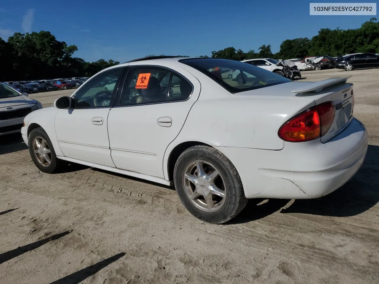 2000 Oldsmobile Alero Gls VIN: 1G3NF52E5YC427792 Lot: 69975844