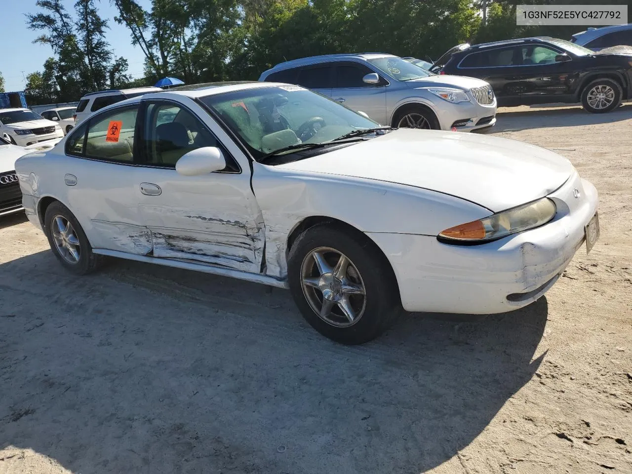 2000 Oldsmobile Alero Gls VIN: 1G3NF52E5YC427792 Lot: 69975844