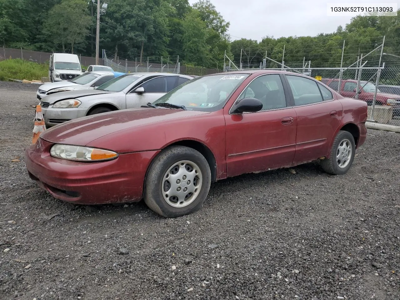 1G3NK52T91C113093 2001 Oldsmobile Alero Gx