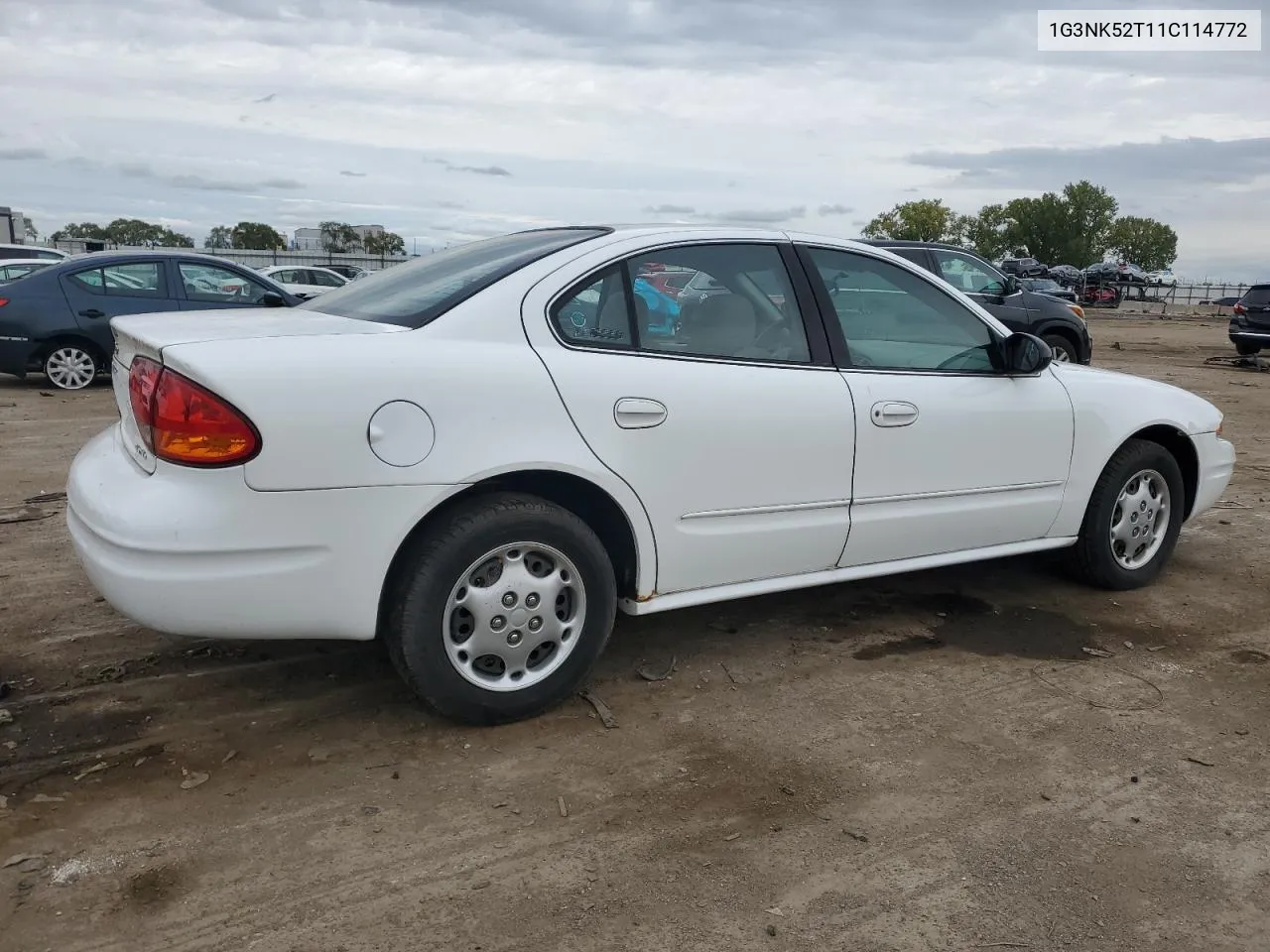 2001 Oldsmobile Alero Gx VIN: 1G3NK52T11C114772 Lot: 72710014