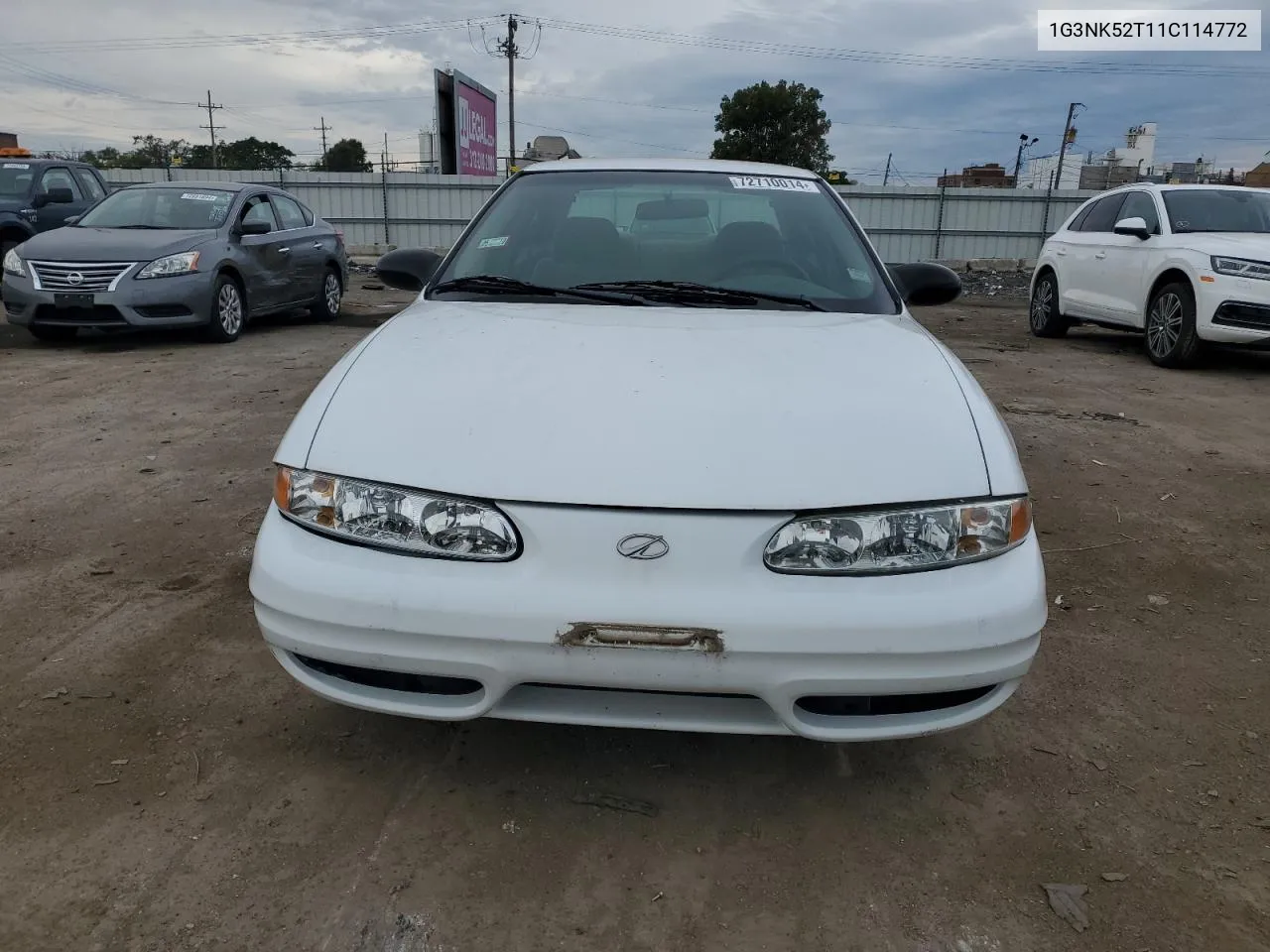 2001 Oldsmobile Alero Gx VIN: 1G3NK52T11C114772 Lot: 72710014