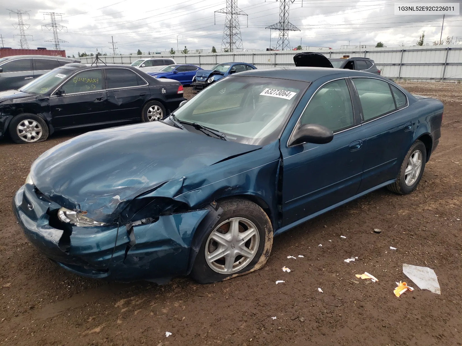 2002 Oldsmobile Alero Gl VIN: 1G3NL52E92C226011 Lot: 63273064