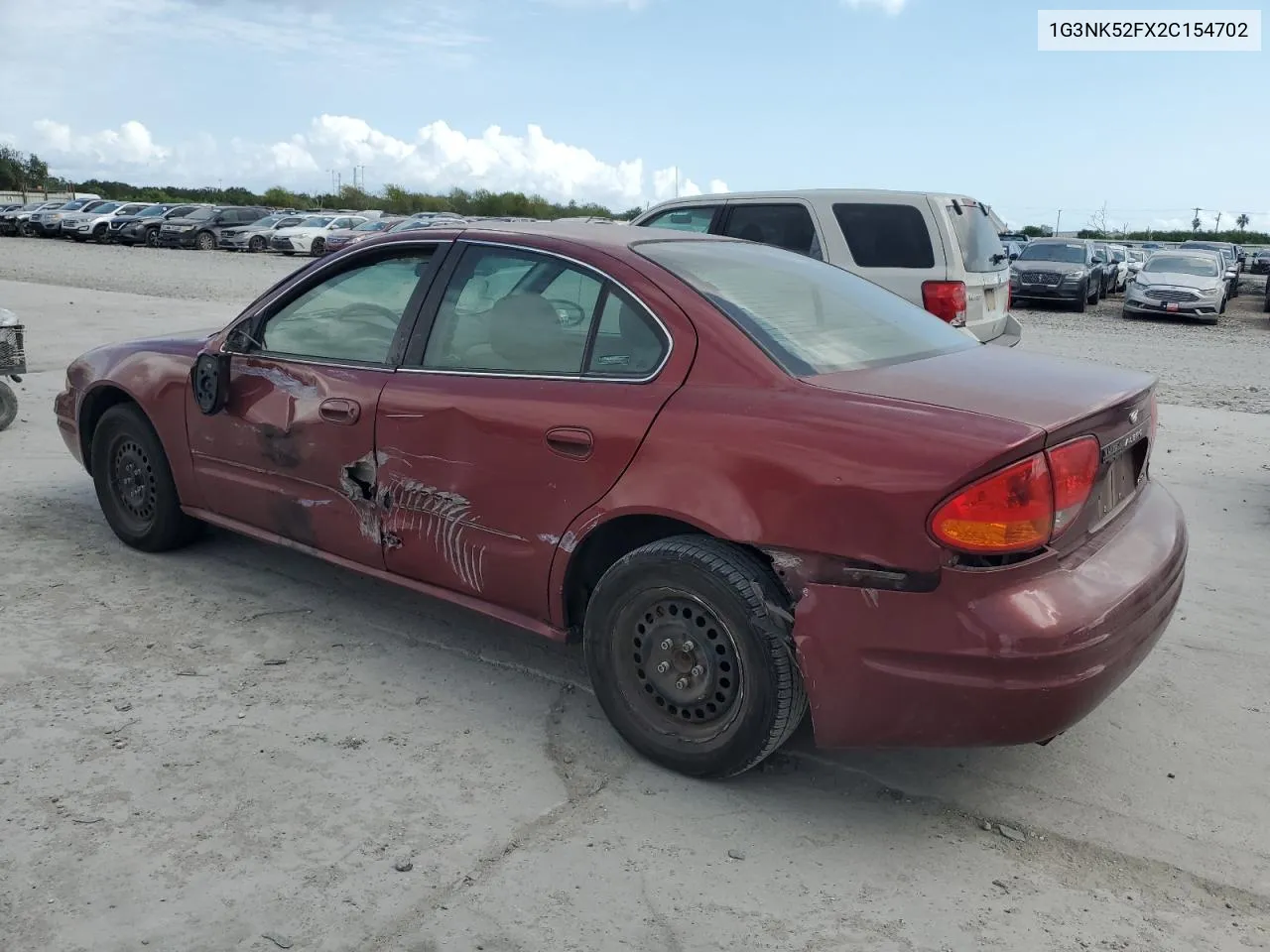 2002 Oldsmobile Alero Gx VIN: 1G3NK52FX2C154702 Lot: 78925854