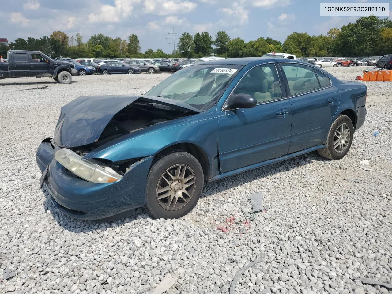 2003 Oldsmobile Alero Gx VIN: 1G3NK52F93C282110 Lot: 69598124