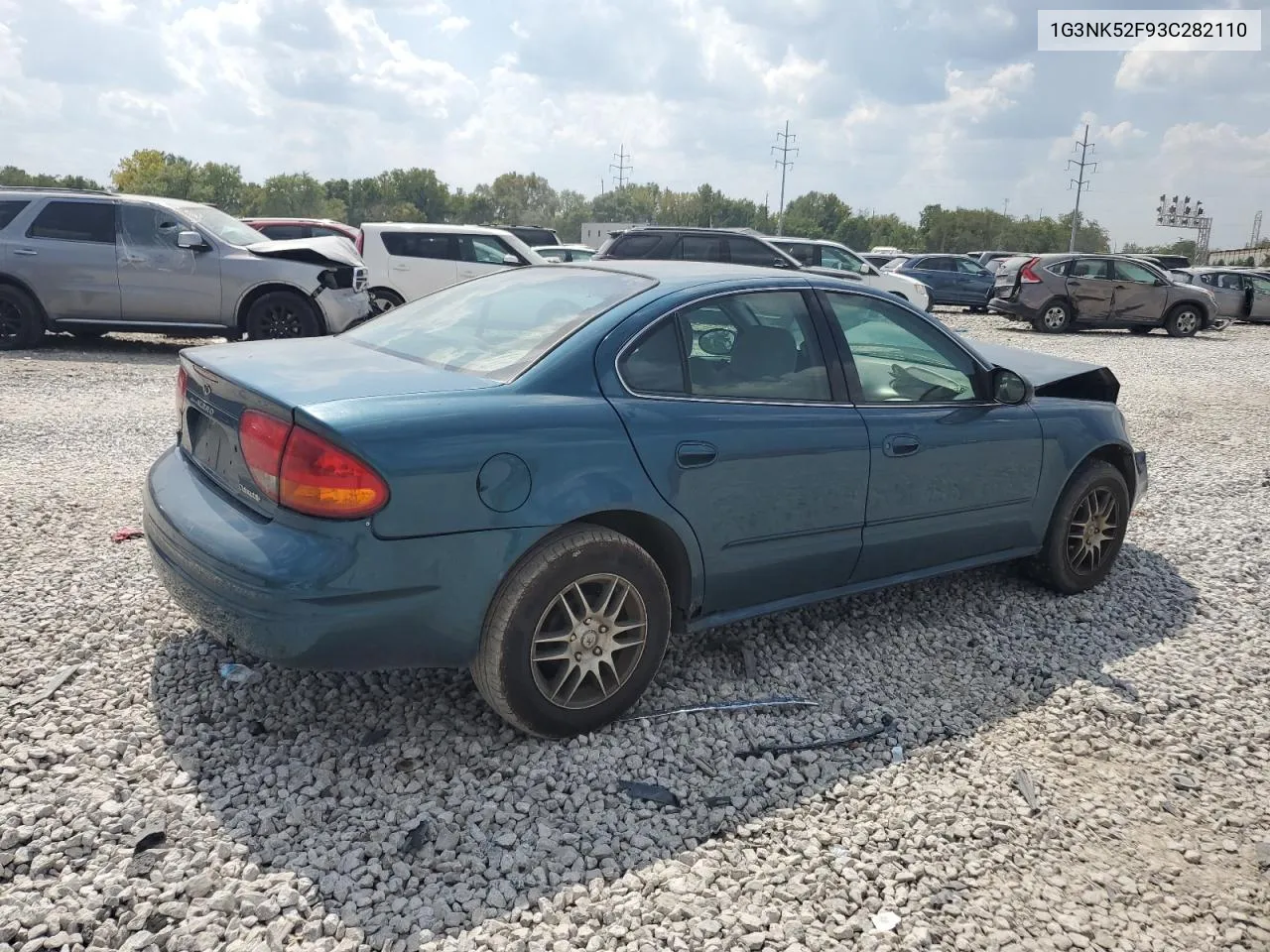 2003 Oldsmobile Alero Gx VIN: 1G3NK52F93C282110 Lot: 69598124